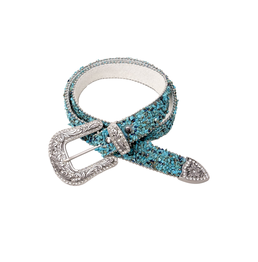 All Over Turquoise Rock Belt