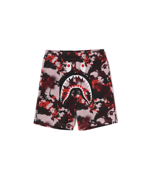 BAPE Map Camo Regular Fit Shark Sweat Shorts