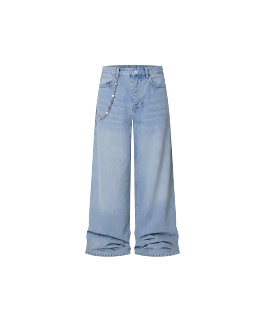 Baggy Washed Rave Denim - Washed Blue